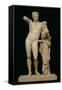 Statue of Hermes and the Infant Dionysus, circa 330 BC (Parian Marble)-Praxiteles-Framed Stretched Canvas