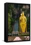 Statue of Hindu God Muragan at Batu Caves, Kuala-Lumpur, Malaysia-Nik_Sorokin-Framed Stretched Canvas