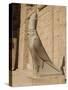 Statue of Horus, at the Temple of Horus, Edfu, Egypt, North Africa, Africa-Harding Robert-Stretched Canvas