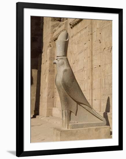 Statue of Horus, at the Temple of Horus, Edfu, Egypt, North Africa, Africa-Harding Robert-Framed Photographic Print