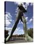 Statue of Hunter, Hameensilta Bridge, Tampere City, Pirkanmaa, Finland, Scandinavia, Europe-Dallas & John Heaton-Stretched Canvas