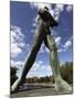 Statue of Hunter, Hameensilta Bridge, Tampere City, Pirkanmaa, Finland, Scandinavia, Europe-Dallas & John Heaton-Mounted Photographic Print