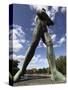 Statue of Hunter, Hameensilta Bridge, Tampere City, Pirkanmaa, Finland, Scandinavia, Europe-Dallas & John Heaton-Stretched Canvas