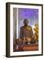 Statue of Huot Tat, Patriarch of Cambodian Buddhism, Wat Ounalom, Phnom Penh, Cambodia-null-Framed Giclee Print