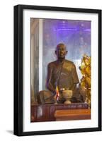 Statue of Huot Tat, Patriarch of Cambodian Buddhism, Wat Ounalom, Phnom Penh, Cambodia-null-Framed Giclee Print