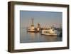 Statue of Imperia by Peter Lenk at the Seaport, Restaurant on a Ship, Konstanz-Markus Lange-Framed Photographic Print