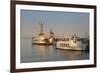 Statue of Imperia by Peter Lenk at the Seaport, Restaurant on a Ship, Konstanz-Markus Lange-Framed Photographic Print