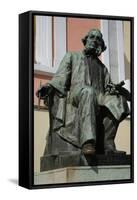 Statue of Ivan Aivazovsky (1817-1900). Feodosiya. Ukraine-null-Framed Stretched Canvas