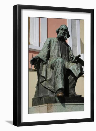 Statue of Ivan Aivazovsky (1817-1900). Feodosiya. Ukraine-null-Framed Giclee Print