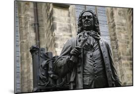 Statue of J. S. Bach, Courtyard of St. Thomas Church, Leipzig, Germany-Dave Bartruff-Mounted Photographic Print