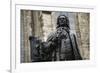 Statue of J. S. Bach, Courtyard of St. Thomas Church, Leipzig, Germany-Dave Bartruff-Framed Photographic Print