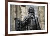 Statue of J. S. Bach, Courtyard of St. Thomas Church, Leipzig, Germany-Dave Bartruff-Framed Photographic Print