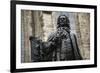 Statue of J. S. Bach, Courtyard of St. Thomas Church, Leipzig, Germany-Dave Bartruff-Framed Photographic Print