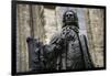 Statue of J. S. Bach, Courtyard of St. Thomas Church, Leipzig, Germany-Dave Bartruff-Framed Photographic Print