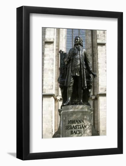 Statue of J. S. Bach on Grounds of St. Thomas Church, Leipzig, Germany-Dave Bartruff-Framed Photographic Print