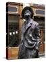 Statue of James Joyce, O'Connell Street, Dublin, Eire (Republic of Ireland)-Michael Short-Stretched Canvas