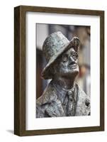 Statue of James Joyce, O'Connell Street, Dublin, Republic of Ireland, Europe-Nigel Hicks-Framed Photographic Print