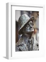 Statue of James Joyce, O'Connell Street, Dublin, Republic of Ireland, Europe-Nigel Hicks-Framed Photographic Print