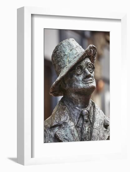 Statue of James Joyce, O'Connell Street, Dublin, Republic of Ireland, Europe-Nigel Hicks-Framed Photographic Print