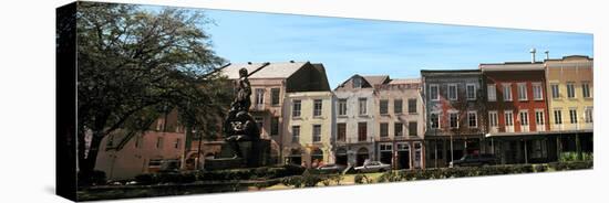 Statue of Jean-Baptiste Le Moyne De Bienville, French Quarter, New Orleans, Louisiana, USA-null-Stretched Canvas