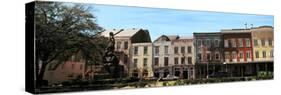 Statue of Jean-Baptiste Le Moyne De Bienville, French Quarter, New Orleans, Louisiana, USA-null-Stretched Canvas