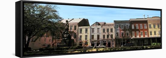 Statue of Jean-Baptiste Le Moyne De Bienville, French Quarter, New Orleans, Louisiana, USA-null-Framed Stretched Canvas