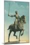 Statue of Jeanne d'Arc-null-Mounted Art Print