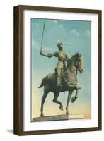 Statue of Jeanne d'Arc-null-Framed Art Print