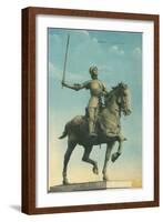 Statue of Jeanne d'Arc-null-Framed Art Print