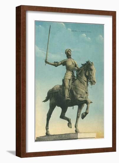 Statue of Jeanne d'Arc-null-Framed Art Print