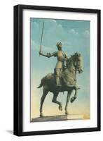 Statue of Jeanne d'Arc-null-Framed Art Print