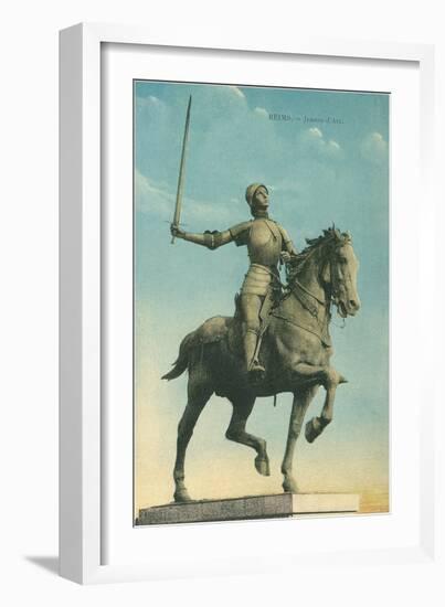 Statue of Jeanne d'Arc-null-Framed Art Print