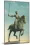 Statue of Jeanne d'Arc-null-Mounted Art Print