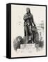 Statue of Jefferson in Front of the White House, Washington, USA, 1870S-null-Framed Stretched Canvas