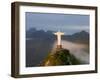 Statue of Jesus, known as Cristo Redentor (Christ the Redeemer), on Corcovado Mountain in Rio De Ja-Peter Adams-Framed Photographic Print