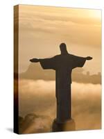 Statue of Jesus, known as Cristo Redentor (Christ the Redeemer), on Corcovado Mountain in Rio De Ja-Peter Adams-Stretched Canvas