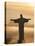 Statue of Jesus, known as Cristo Redentor (Christ the Redeemer), on Corcovado Mountain in Rio De Ja-Peter Adams-Stretched Canvas