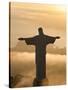 Statue of Jesus, known as Cristo Redentor (Christ the Redeemer), on Corcovado Mountain in Rio De Ja-Peter Adams-Stretched Canvas