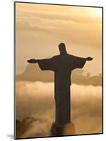 Statue of Jesus, known as Cristo Redentor (Christ the Redeemer), on Corcovado Mountain in Rio De Ja-Peter Adams-Mounted Photographic Print