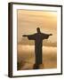 Statue of Jesus, known as Cristo Redentor (Christ the Redeemer), on Corcovado Mountain in Rio De Ja-Peter Adams-Framed Photographic Print