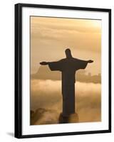 Statue of Jesus, known as Cristo Redentor (Christ the Redeemer), on Corcovado Mountain in Rio De Ja-Peter Adams-Framed Photographic Print