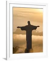 Statue of Jesus, known as Cristo Redentor (Christ the Redeemer), on Corcovado Mountain in Rio De Ja-Peter Adams-Framed Photographic Print