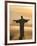 Statue of Jesus, known as Cristo Redentor (Christ the Redeemer), on Corcovado Mountain in Rio De Ja-Peter Adams-Framed Photographic Print