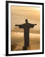 Statue of Jesus, known as Cristo Redentor (Christ the Redeemer), on Corcovado Mountain in Rio De Ja-Peter Adams-Framed Photographic Print