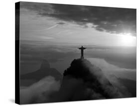 Statue of Jesus, known as Cristo Redentor (Christ the Redeemer), on Corcovado Mountain in Rio De Ja-Peter Adams-Stretched Canvas