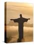 Statue of Jesus, known as Cristo Redentor (Christ the Redeemer), on Corcovado Mountain in Rio De Ja-Peter Adams-Stretched Canvas