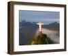 Statue of Jesus, known as Cristo Redentor (Christ the Redeemer), on Corcovado Mountain in Rio De Ja-Peter Adams-Framed Photographic Print