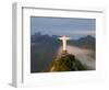 Statue of Jesus, known as Cristo Redentor (Christ the Redeemer), on Corcovado Mountain in Rio De Ja-Peter Adams-Framed Photographic Print