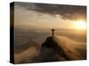 Statue of Jesus, known as Cristo Redentor (Christ the Redeemer), on Corcovado Mountain in Rio De Ja-Peter Adams-Stretched Canvas