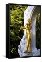 Statue of Johann Strauss, Stadtpark, Vienna, Austria, Central Europe-Neil Farrin-Framed Stretched Canvas